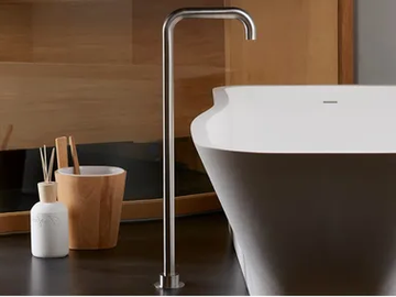 DIMENSIONE74 6734T - Floor standing bathtub spout by MINA