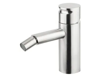 GIOTTO 7203 - Countertop stainless steel bidet mixer with swivel spout by MINA
