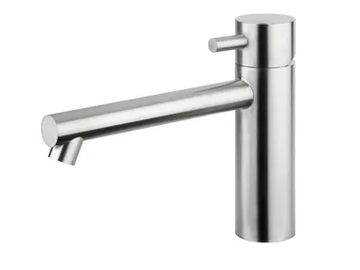 STIRIANA 2061+PR150 - Countertop single handle stainless steel washbasin mixer with aerator by MINA