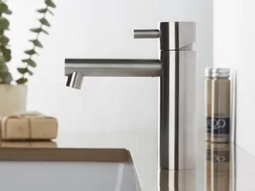 STIRIANA 2251 - Countertop single handle stainless steel washbasin mixer by MINA