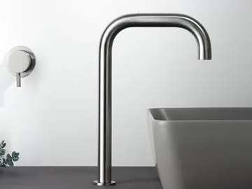 STIRIANA 6300-6100 - Countertop stainless steel washbasin mixer by MINA