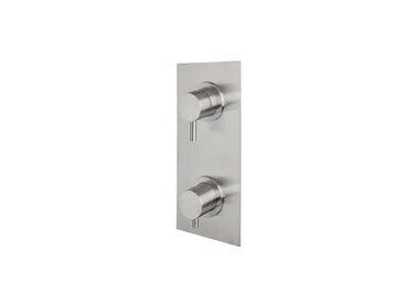 STIRIANA 66P2 - Stainless steel shower tap with plate by MINA