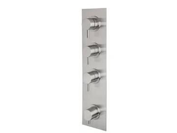 STIRIANA 66P4 - Stainless steel shower tap with plate by MINA