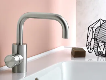 SYNTH 4513 - Countertop 1 hole stainless steel washbasin mixer by MINA