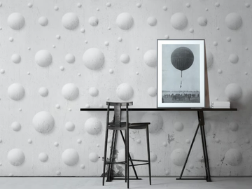 BALLOONS - 3D effect non-woven paper wallpaper strip by Mineheart