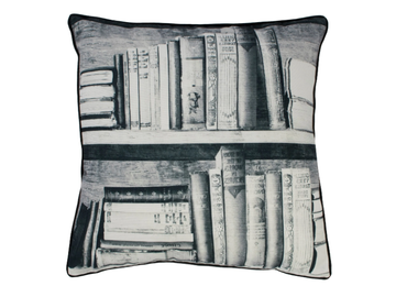BOOKSHELF - Square fabric cushion by Mineheart