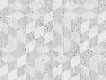 GEOMETRIC CUBES - Geometric non-woven paper wallpaper strip by Mineheart