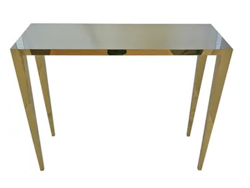 GOLD - Rectangular steel console table by Mineheart