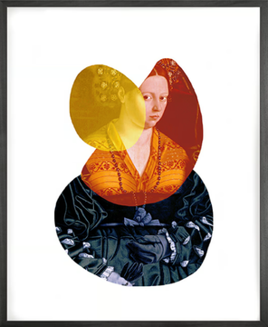 SHAPE AND COLOUR LADY 2 - Canvas print by Mineheart