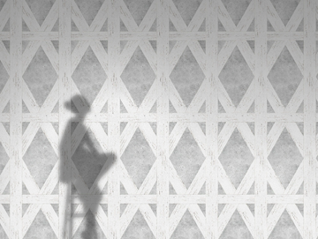 WHITE TUDOR - Motif non-woven paper wallpaper by Mineheart