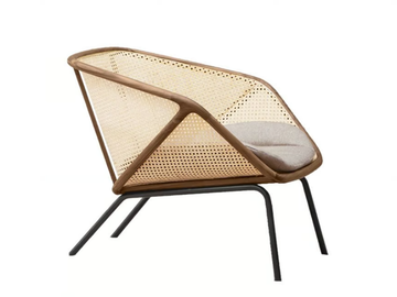 COLONY - Straw easy chair by Miniforms