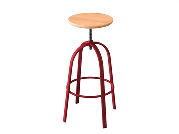 FERROVITOS - Stool height-adjustable with footrest by Miniforms