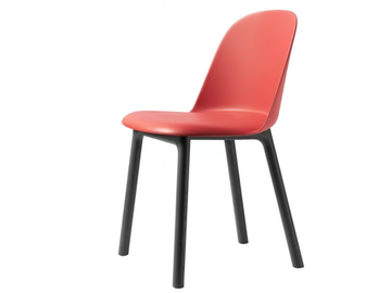 MARIOLINA - Chair with integrated cushion and wooden legs by Miniforms