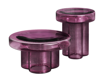 SODA - Round blown glass coffee table by Miniforms