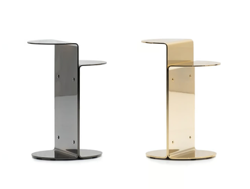 FLIRT - Stainless steel side table by Minotti