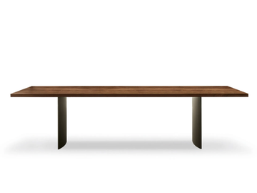 LINHA - Rectangular wooden table by Minotti