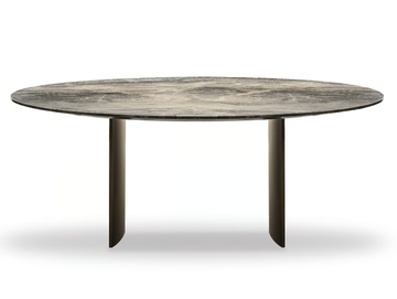 LINHA - Round marble table by Minotti