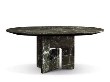 NICO - Round marble table by Minotti
