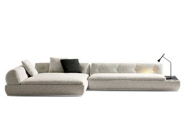 SUPERMOON - Sectional fabric sofa by Minotti