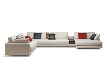 ARGO - Sectional fabric sofa with removable cover by MisuraEmme