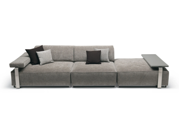 CANNES - 3 seater fabric sofa by MisuraEmme