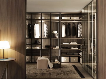 PALO ALTO - Sectional wooden walk-in wardrobe by MisuraEmme