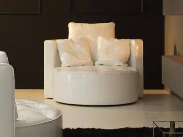 ARIES - Tufted armchair with armrests by MitoHome