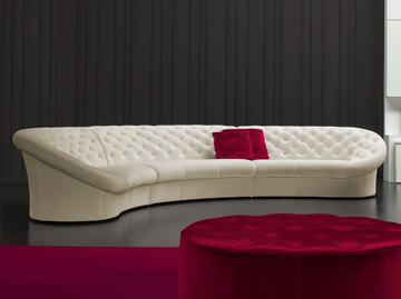 VEGA - Curved tufted sofa by MitoHome