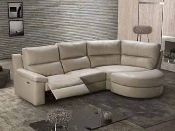 ZAIRE - Recliner sofa with footstool by MitoHome