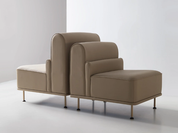 ALPE - Sectional fabric armchair by Mobboli