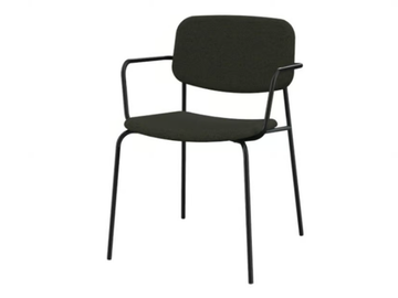 CAP 14 TFB - Upholstered fabric chair with armrests by Mobboli