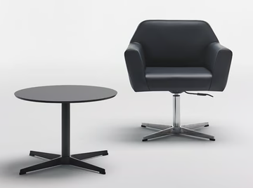 JAPAN 15.000 BG - With 4-spoke base height-adjustable leather chair by Mobboli