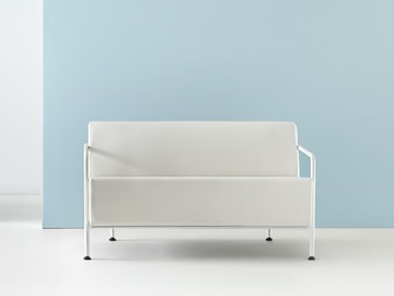 MOMMO MO2PB - Leather small sofa by Mobboli