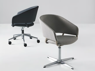 ODEI ODGC / ODBC - Swivel task chair with armrests with 5-Spoke base by Mobboli
