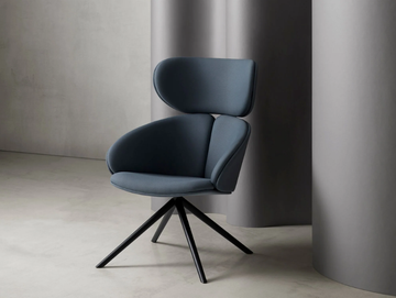PEACH - Fabric armchair with headrest by Mobboli
