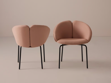 PEACH - Fabric chair by Mobboli