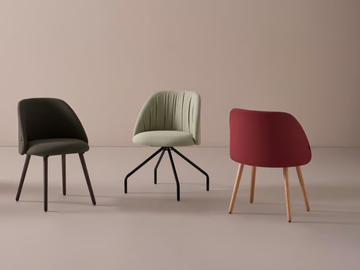TALAIA - Trestle-based fabric chair by Mobboli