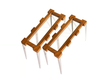 CASTLE - Rectangular console table by Mobi