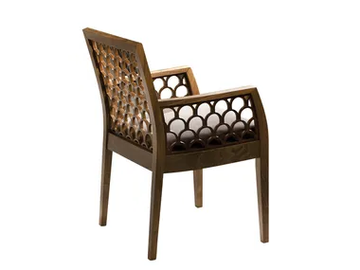 KOS - Wooden chair with armrests by Mobi