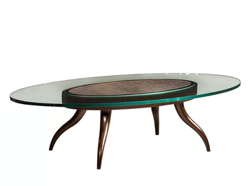 VARIANT - Oval glass coffee table by Mobi