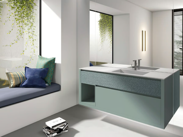 FRAME 2 - Wall-mounted vanity unit with drawers by Mobilcrab