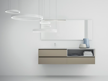 INFINITY 11 - Wall-mounted vanity unit with drawers by Mobilcrab