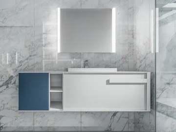 IN&OUT 1 - Wall-mounted vanity unit by Mobilcrab
