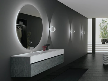 MOOD 10 - Wall-mounted HPL vanity unit with drawers by Mobilcrab