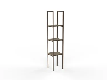 URBAN BG08 - Freestanding melamine-faced chipboard shelving unit by Mobilspazio
