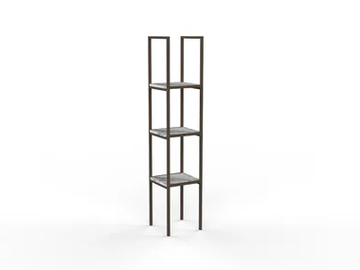 URBAN BG09 - Freestanding marble shelving unit by Mobilspazio