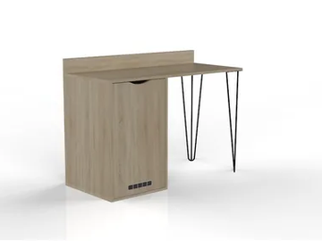 URBAN SM06 - Rectangular melamine-faced chipboard writing desk by Mobilspazio