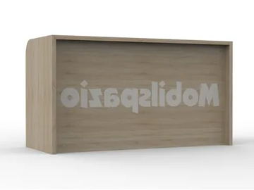 ZEUS BR 01 - Melamine-faced chipboard reception desk by Mobilspazio
