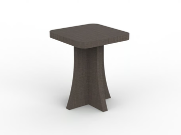 ZEUS CS 11 - Square bedside table for hotel rooms by Mobilspazio