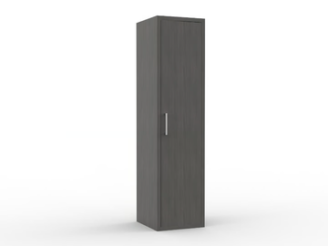 ZEUS PR 201 - Melamine-faced chipboard wardrobe with 1 door for hotel rooms by Mobilspazio